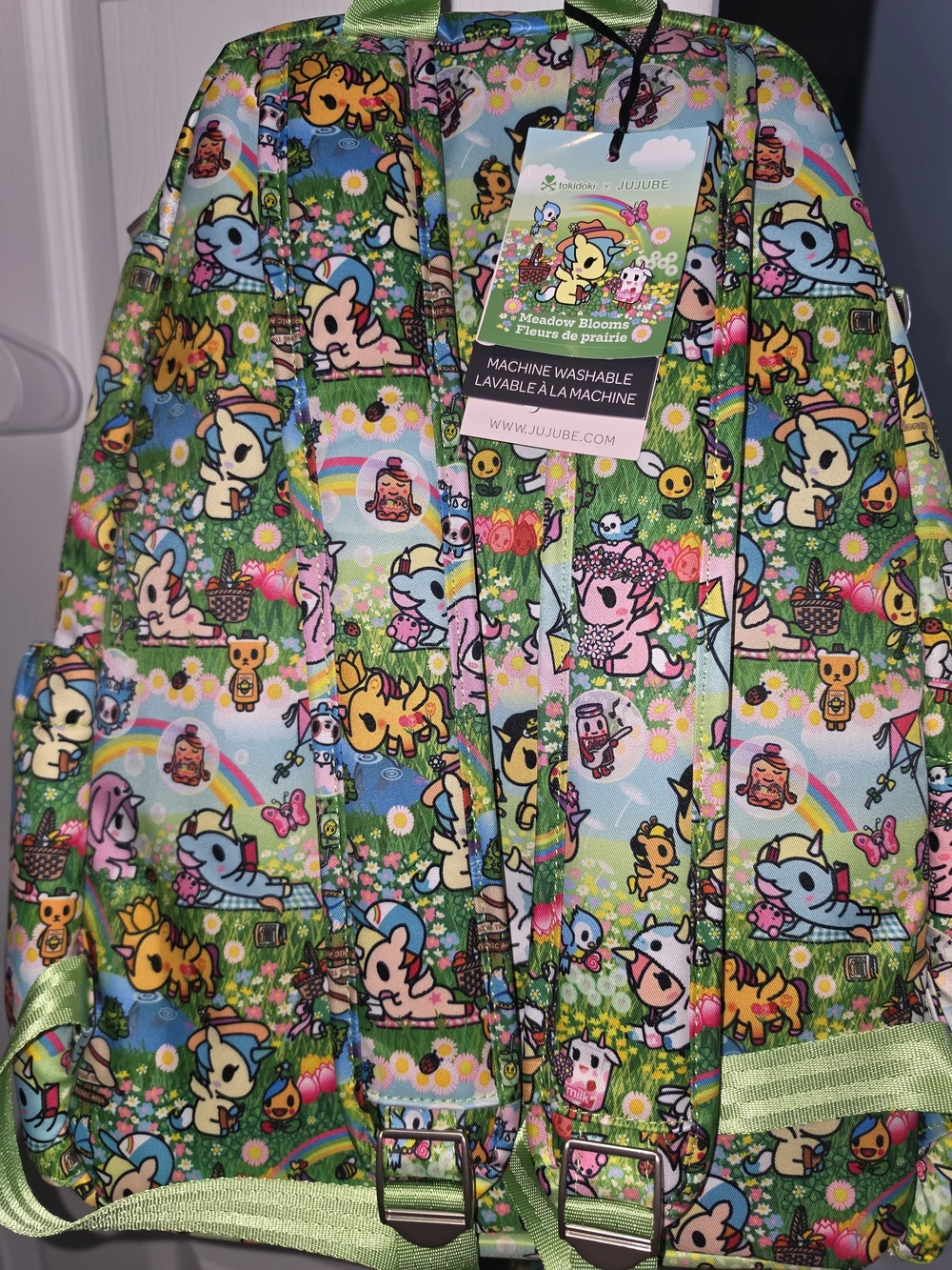 Ju-Ju-Be Green Kawaii Tokidoki Meadow Blooms Zealous Baxkpack